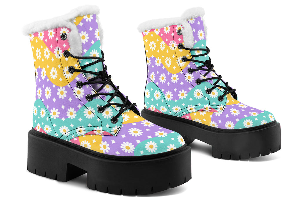 Rainbow Wave Daisies