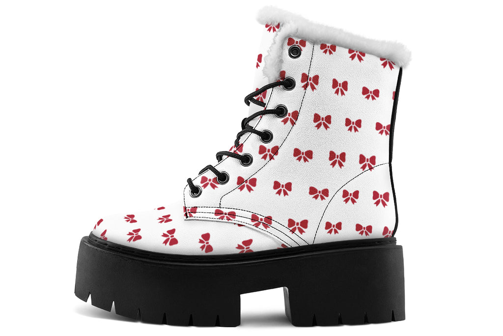 Ribbon Red on White
