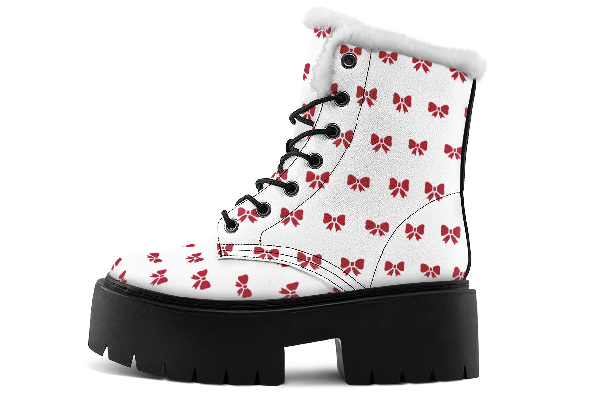 Ribbon Red on White