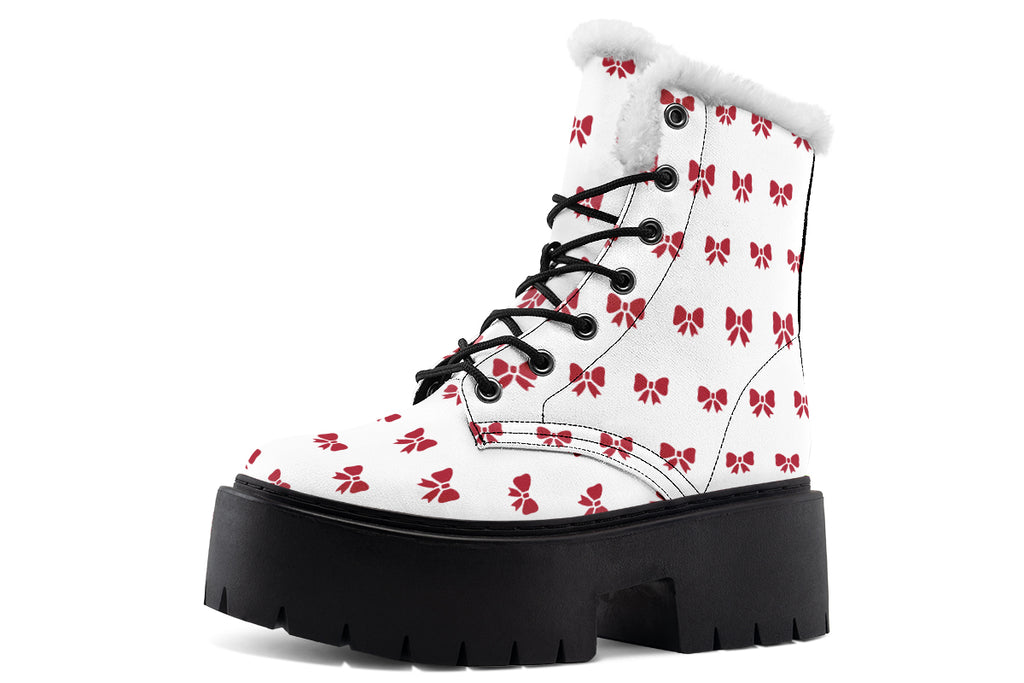 Ribbon Red on White