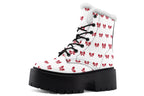 Ribbon Red on White