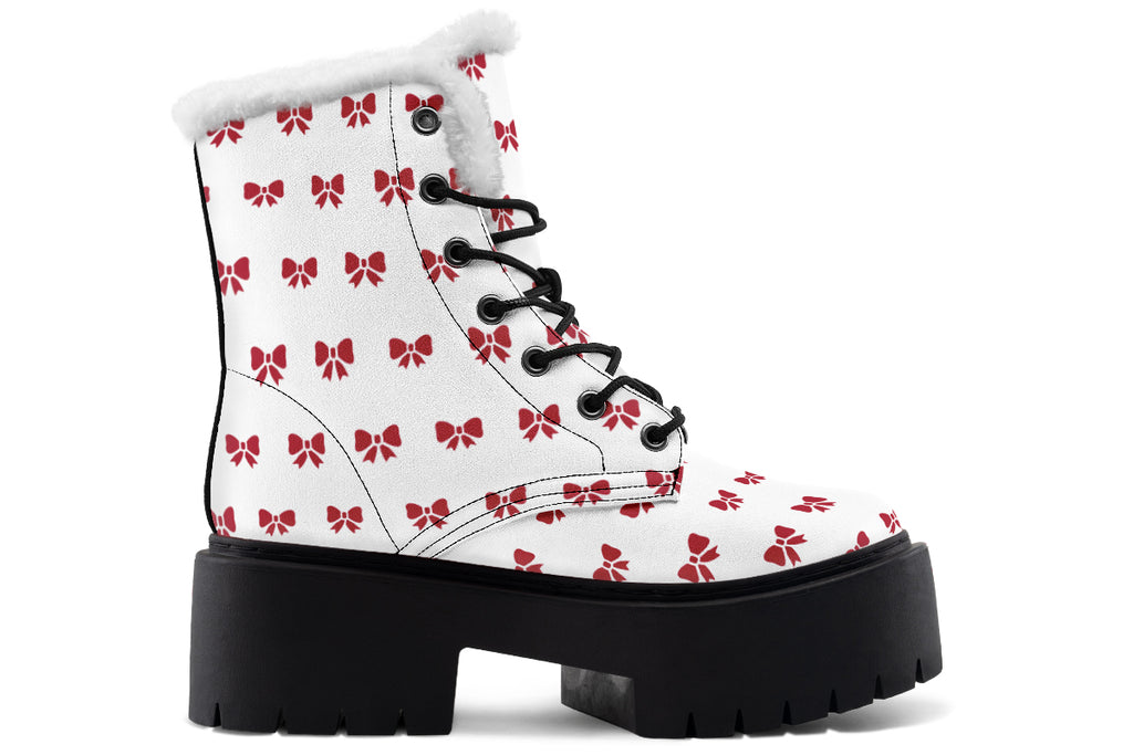 Ribbon Red on White