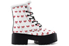 Ribbon Red on White