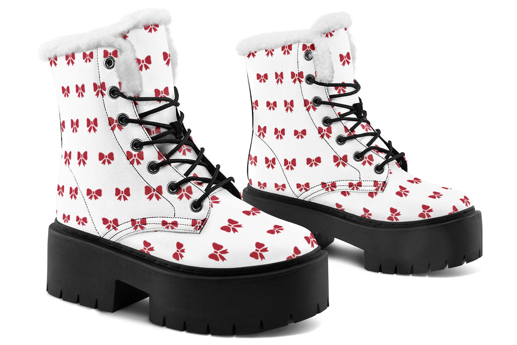Ribbon Red on White