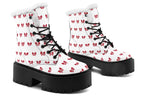 Ribbon Red on White