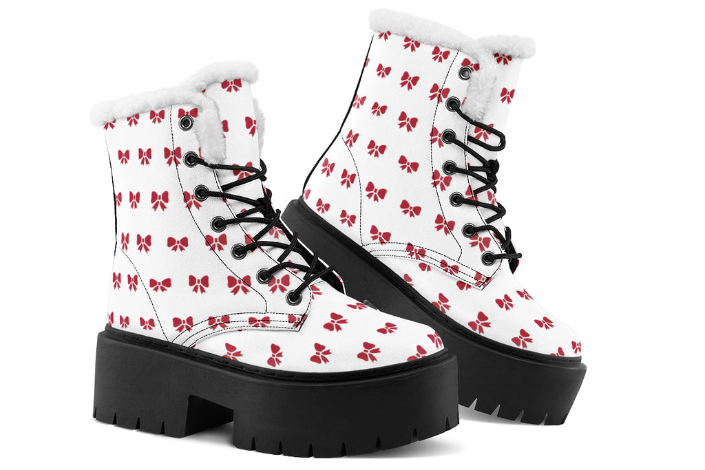 Ribbon Red on White