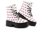 Ribbon Red on White