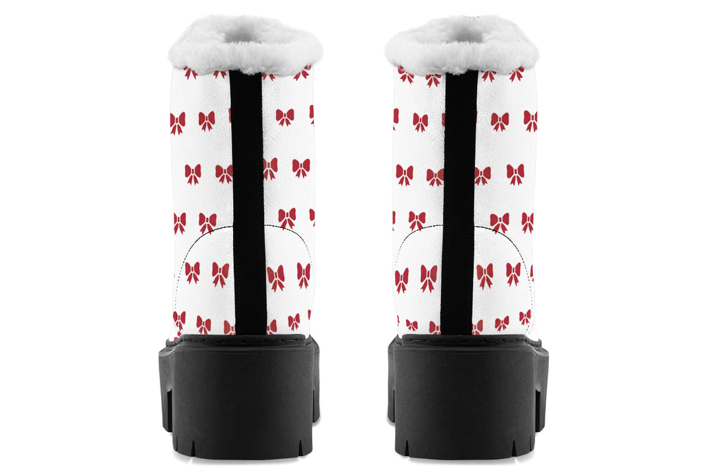 Ribbon Red on White