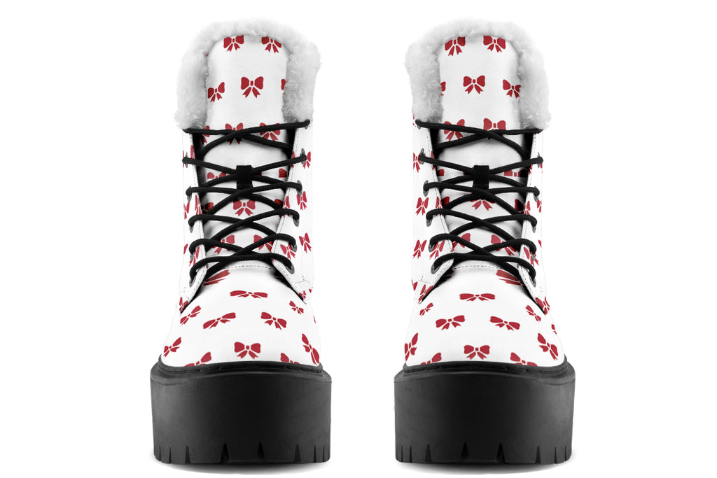 Ribbon Red on White