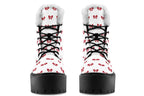 Ribbon Red on White