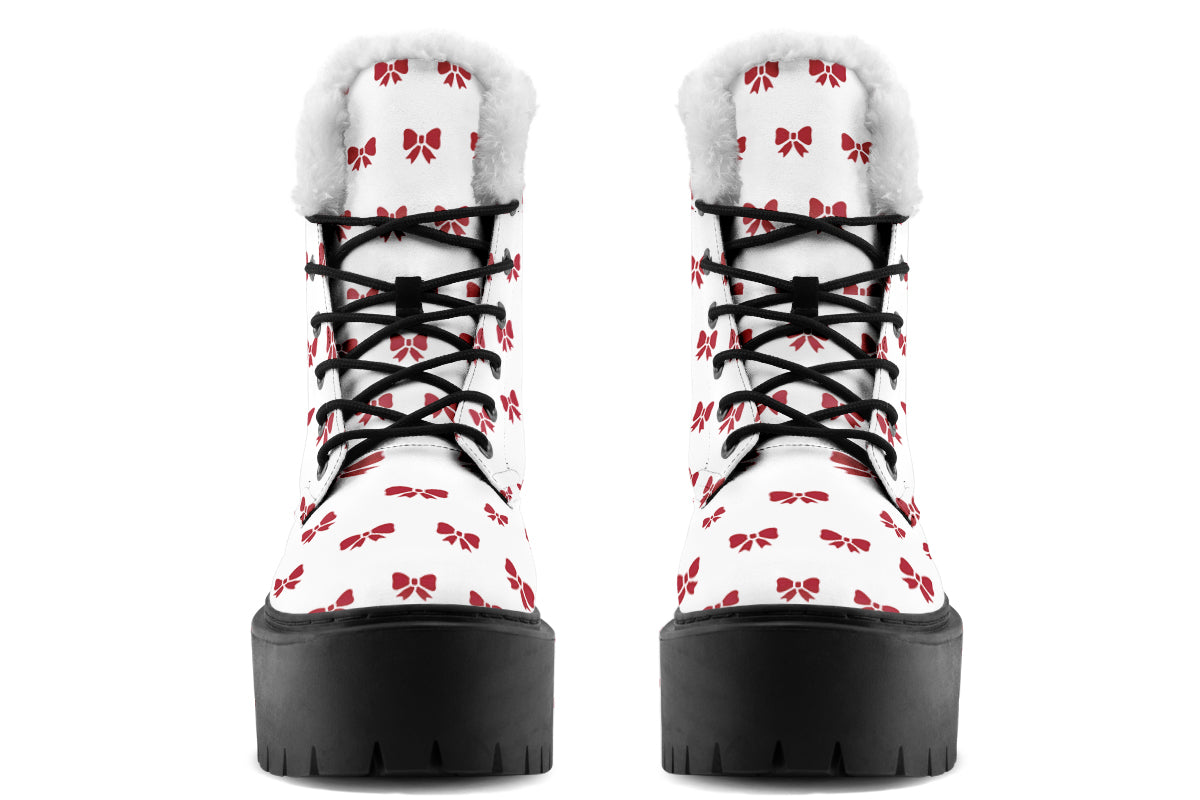 Ribbon Red on White