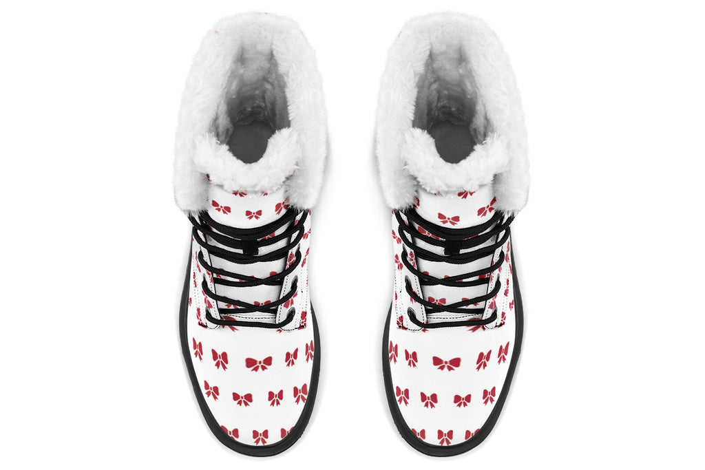 Ribbon Red on White
