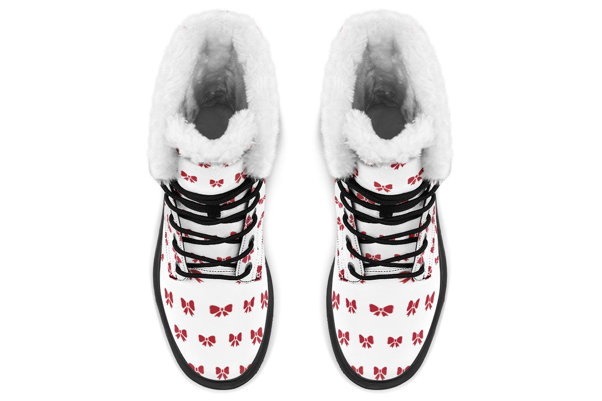 Ribbon Red on White