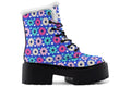 Royal Blue Retro Daisies