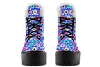 Royal Blue Retro Daisies