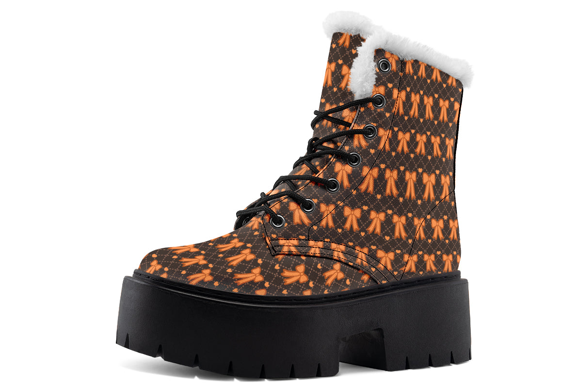 Tangerine Bows on Cocoa