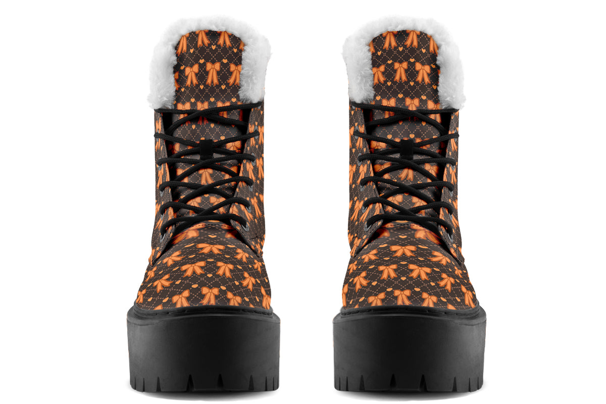 Tangerine Bows on Cocoa