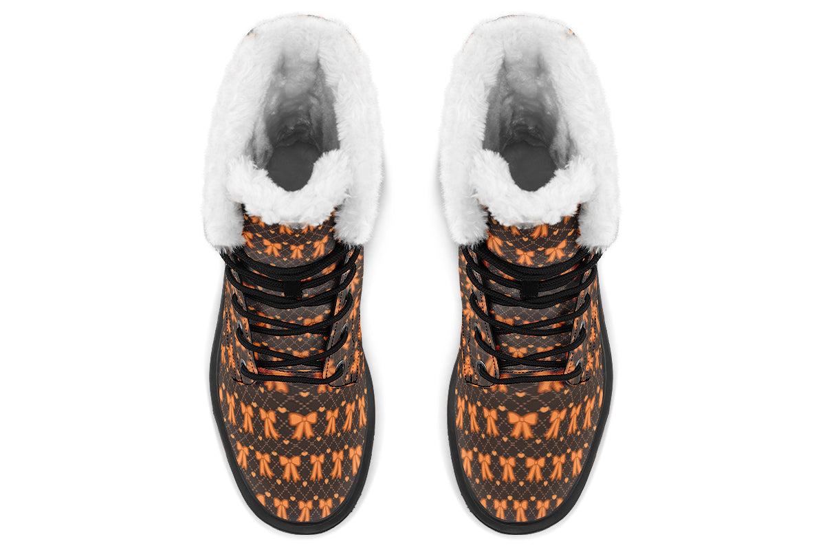 Tangerine Bows on Cocoa