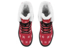 White Bows on Red