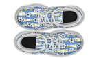 Blue Daisy Stripe