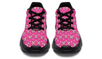 Cream Bows on Hot Pink