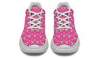 Cream Bows on Hot Pink