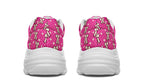 Cream Bows on Hot Pink