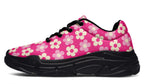 Cream Flowers On Hot Pink