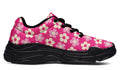 Cream Flowers On Hot Pink