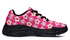 Cream Flowers On Hot Pink