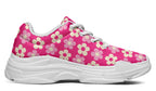 Cream Flowers On Hot Pink