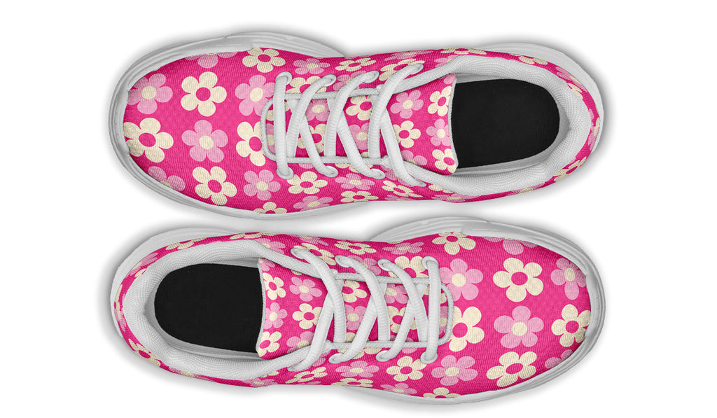 Cream Flowers On Hot Pink