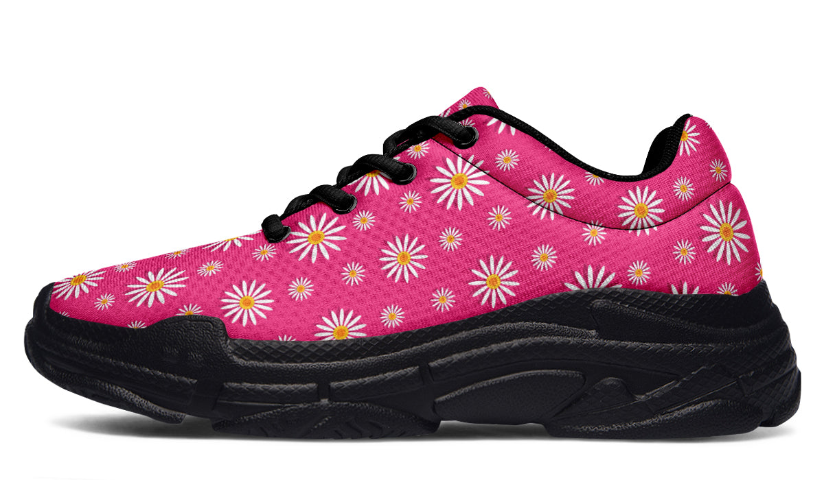 Daisies on Hot Pink