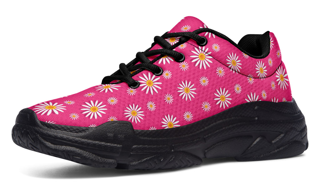 Daisies on Hot Pink