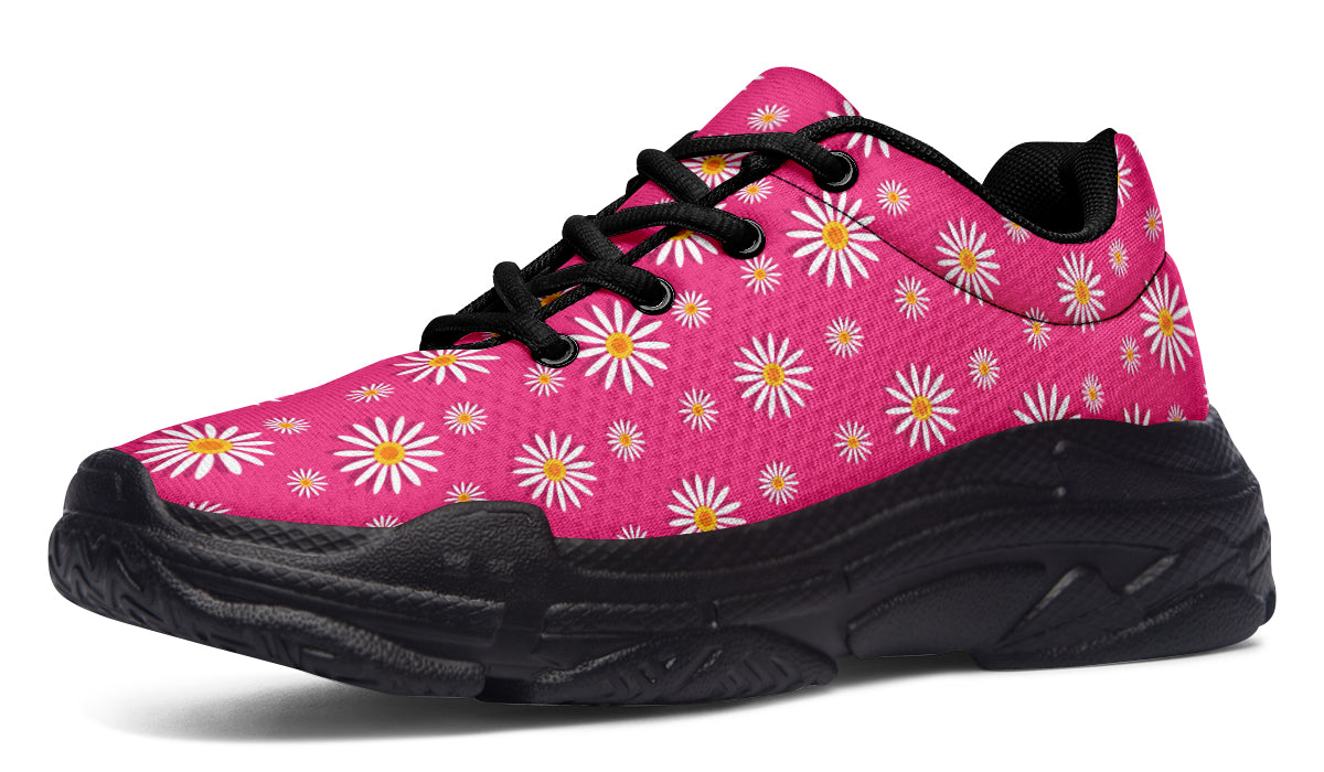 Daisies on Hot Pink