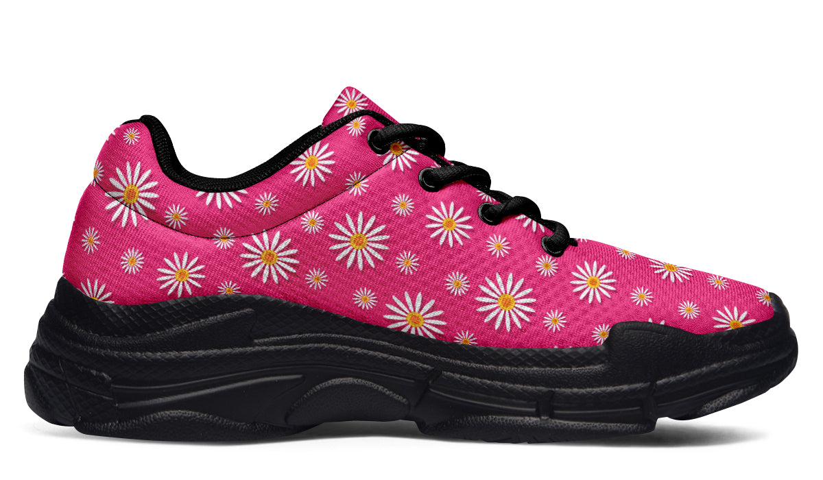 Daisies on Hot Pink