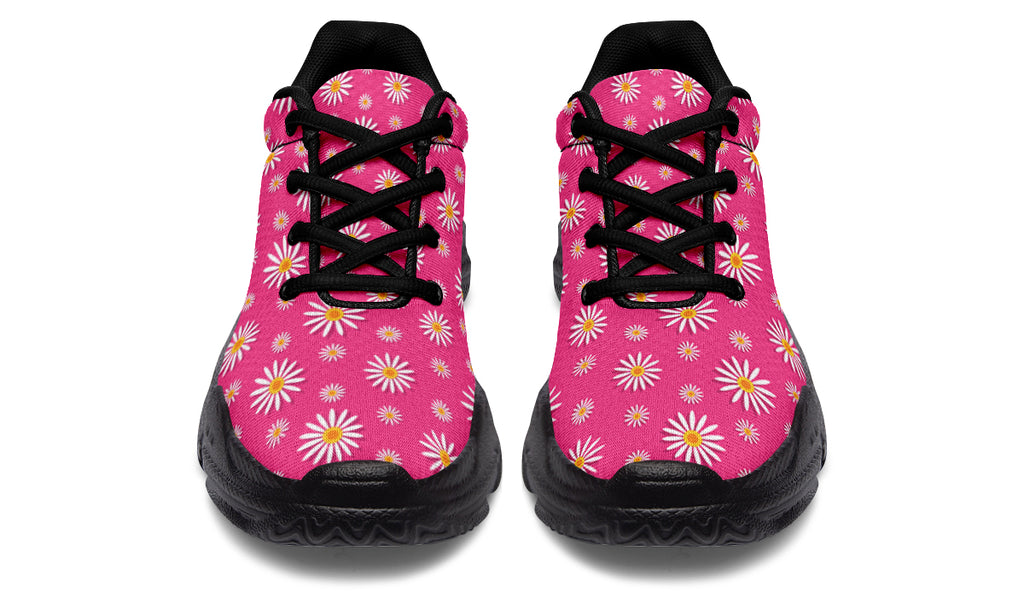 Daisies on Hot Pink