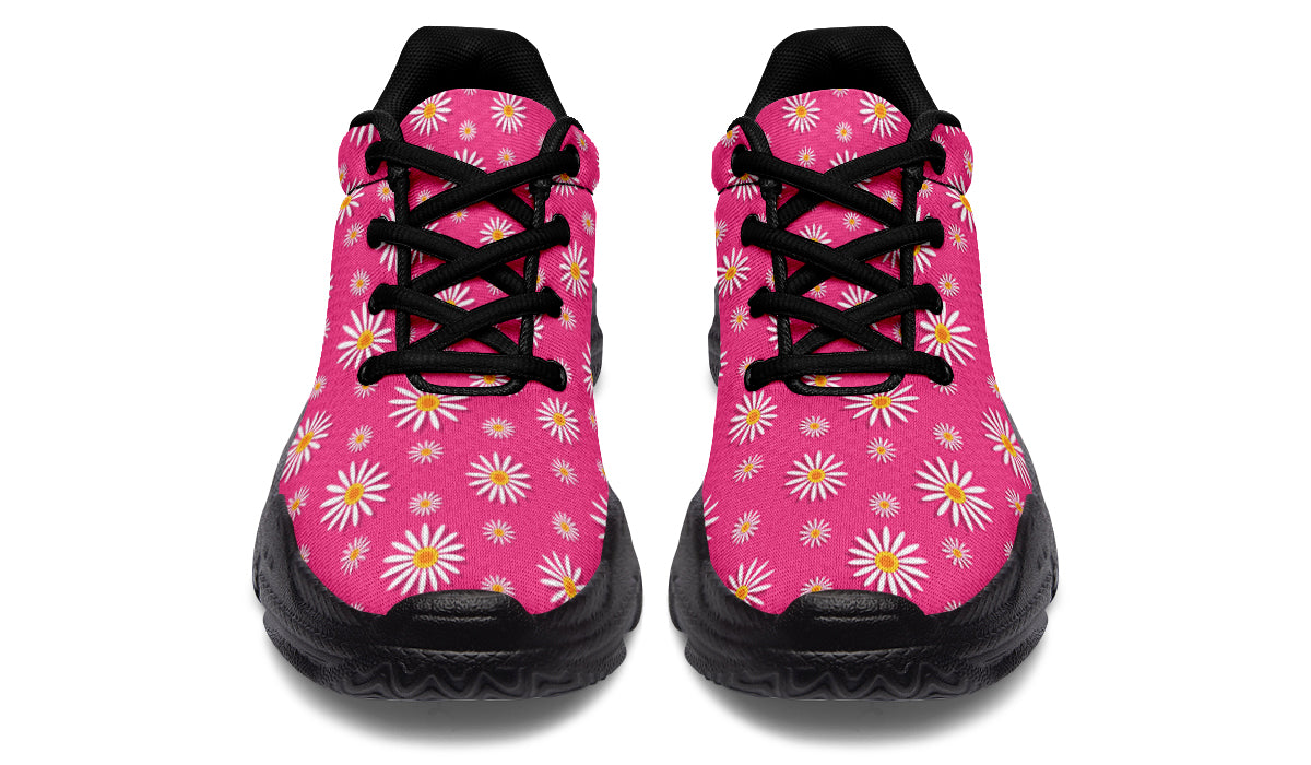Daisies on Hot Pink