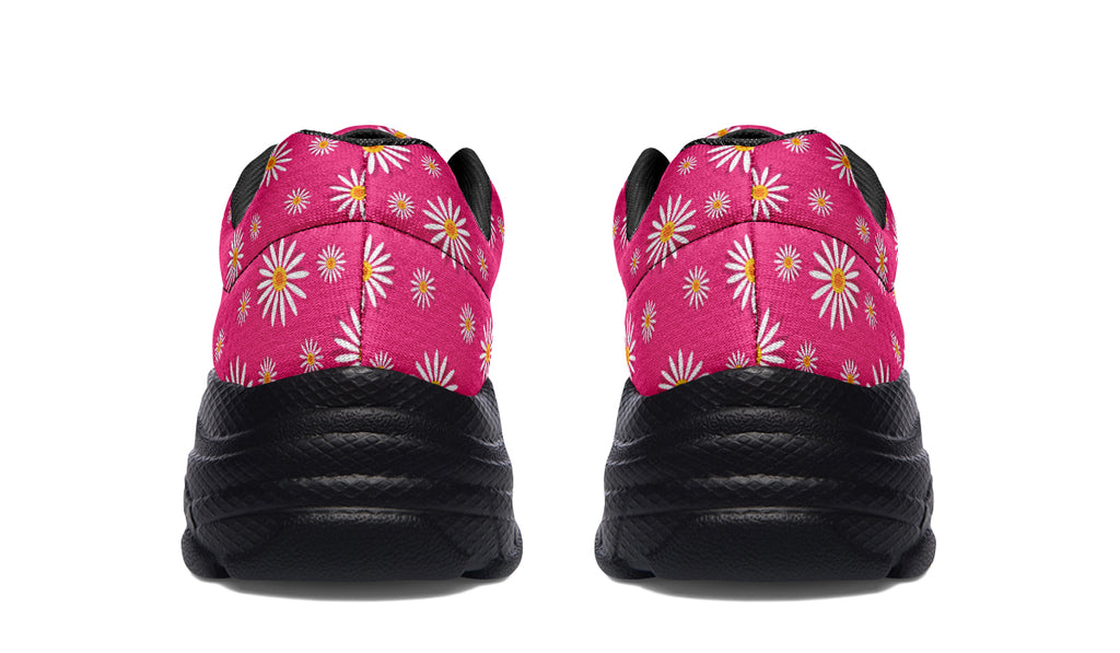 Daisies on Hot Pink