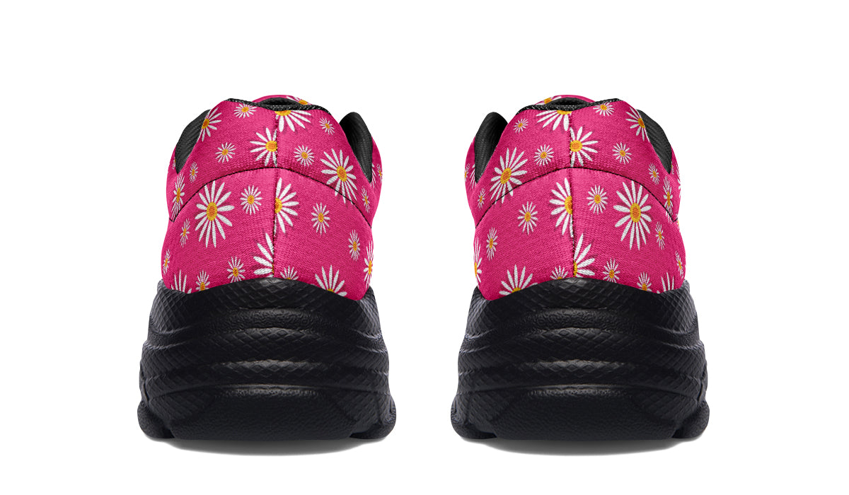 Daisies on Hot Pink