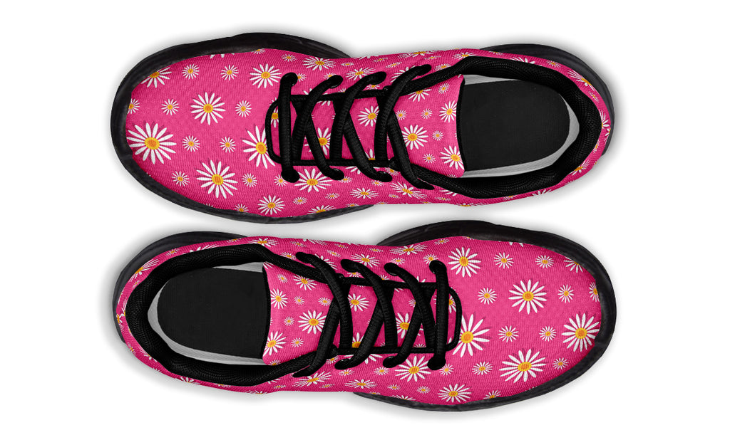 Daisies on Hot Pink