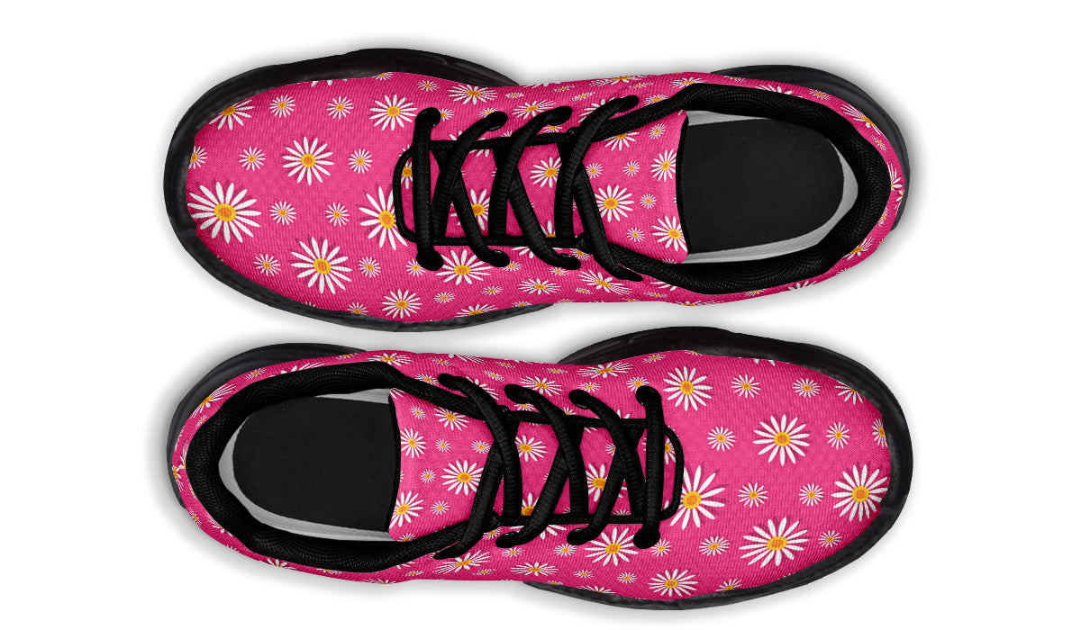 Daisies on Hot Pink