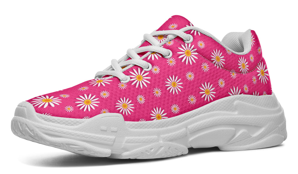 Daisies on Hot Pink