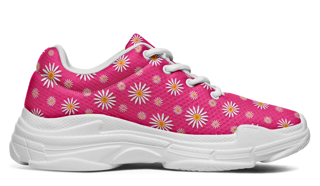 Daisies on Hot Pink