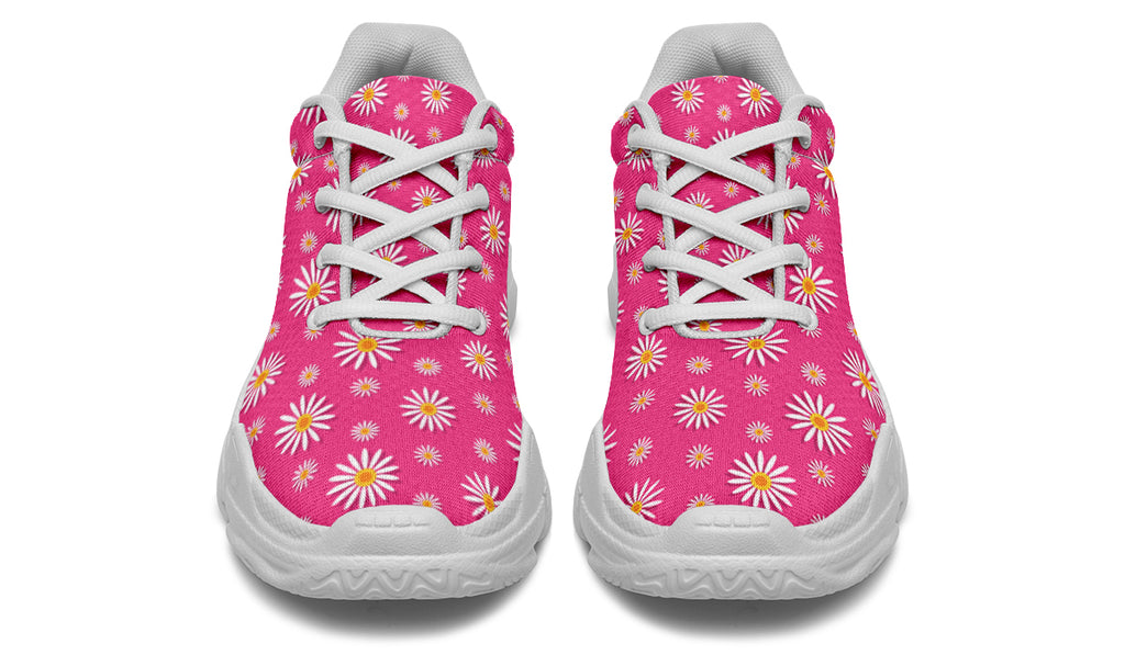 Daisies on Hot Pink