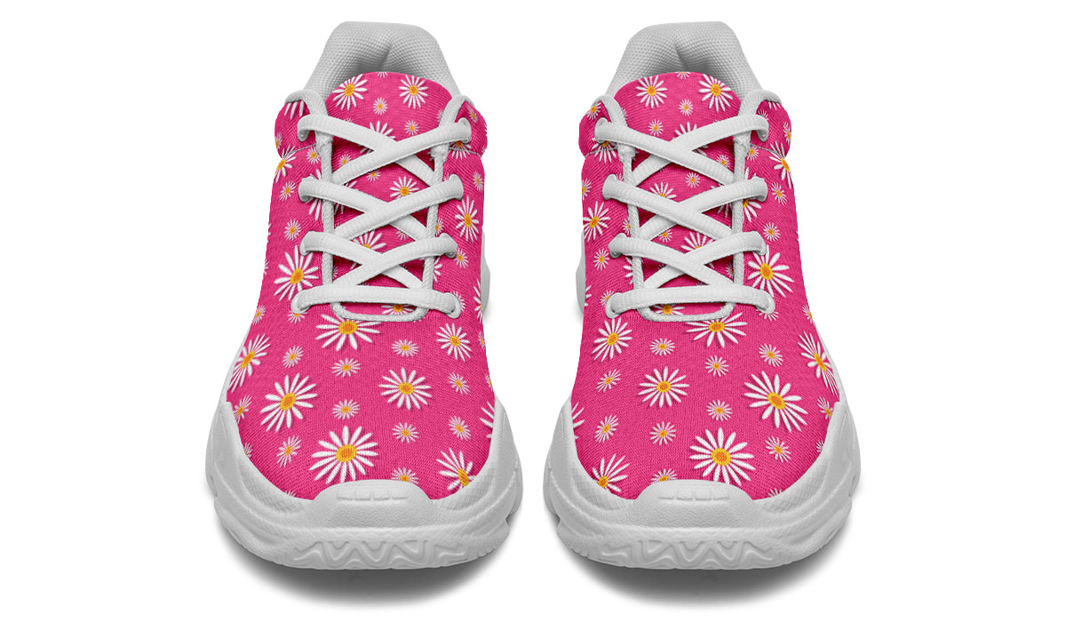 Daisies on Hot Pink