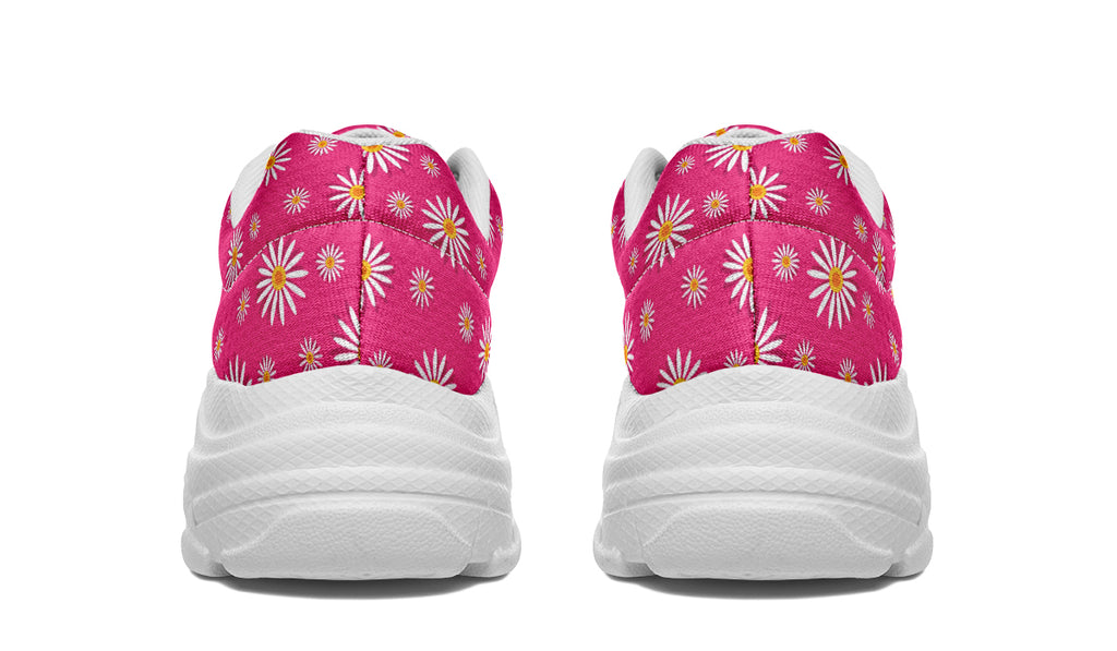 Daisies on Hot Pink