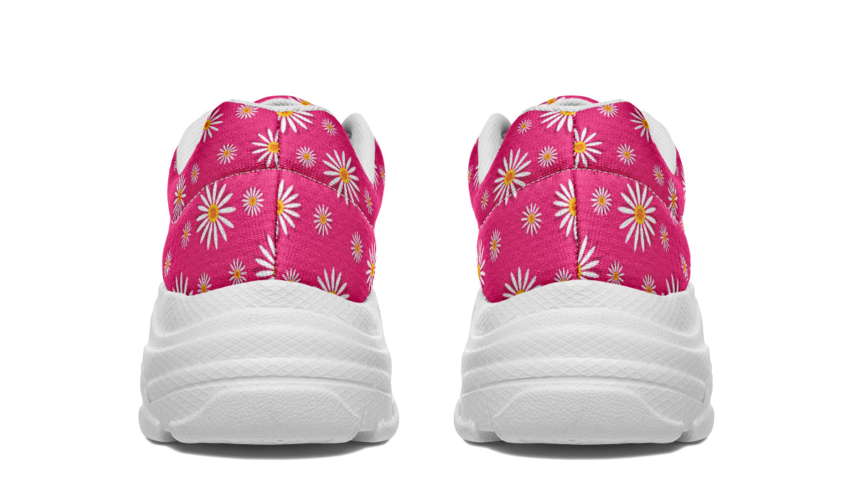 Daisies on Hot Pink