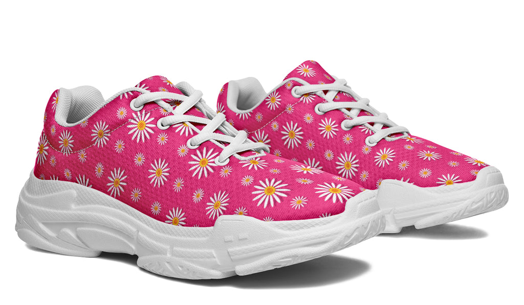 Daisies on Hot Pink