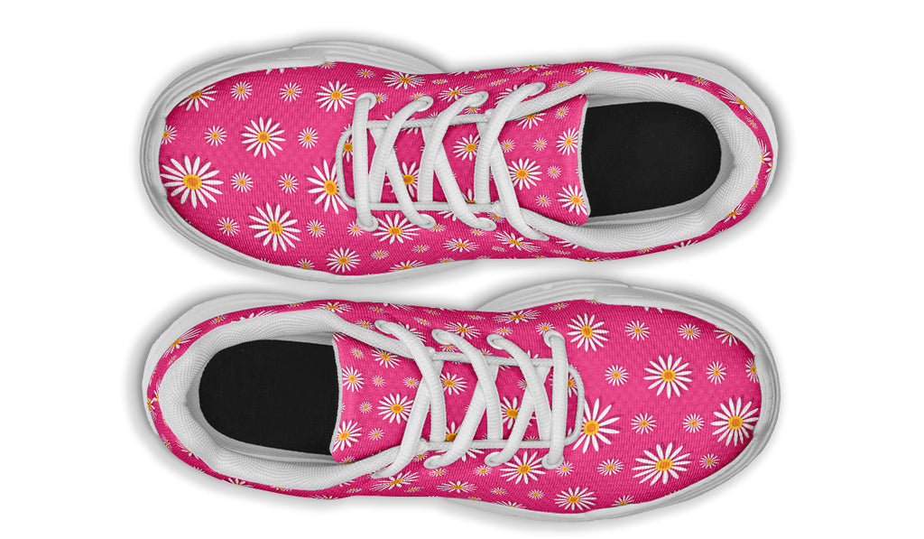 Daisies on Hot Pink